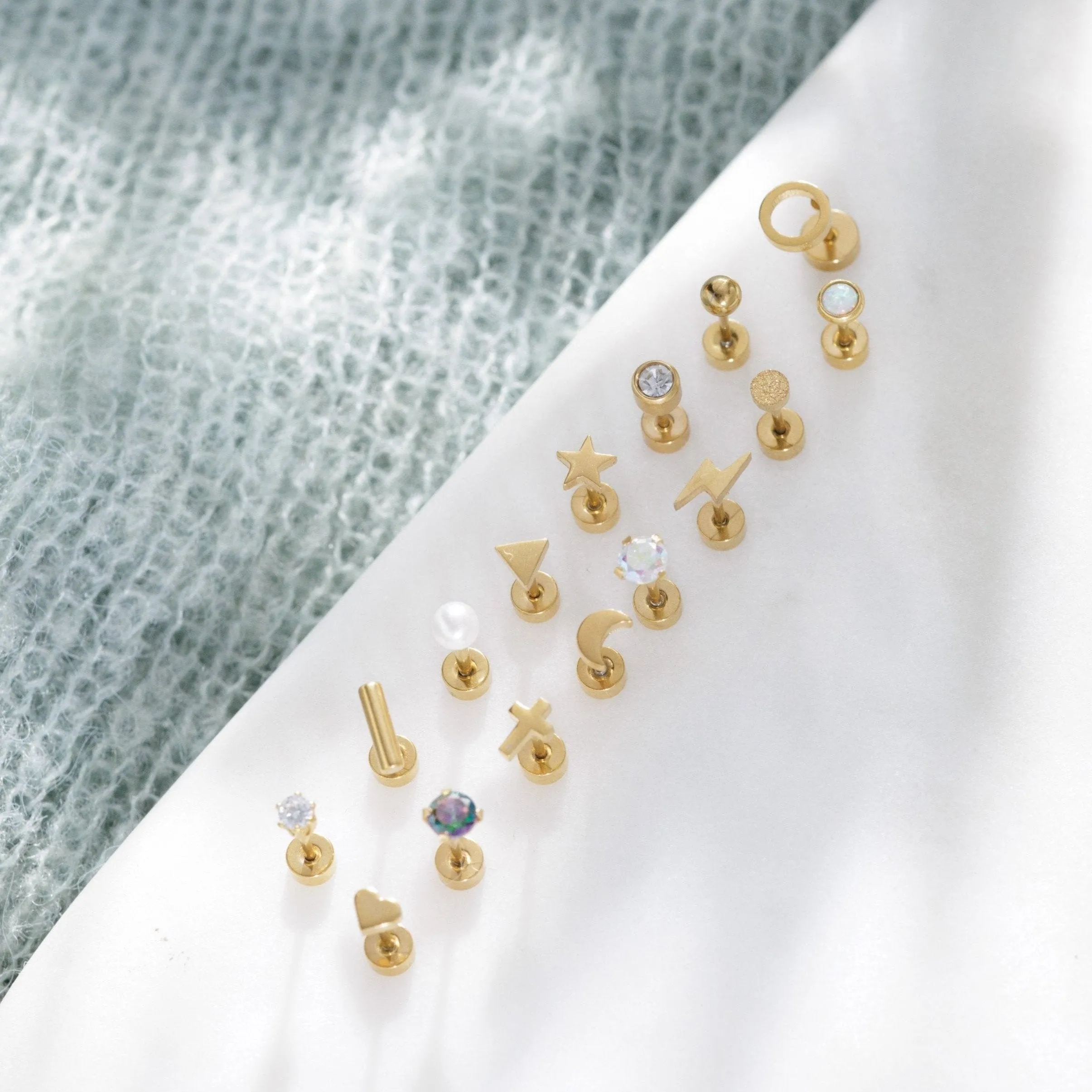 Tiny Star Screw Back Studs