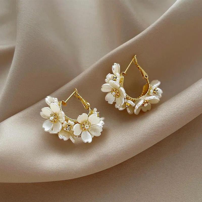 Unique Exaggerated Flower Earrings