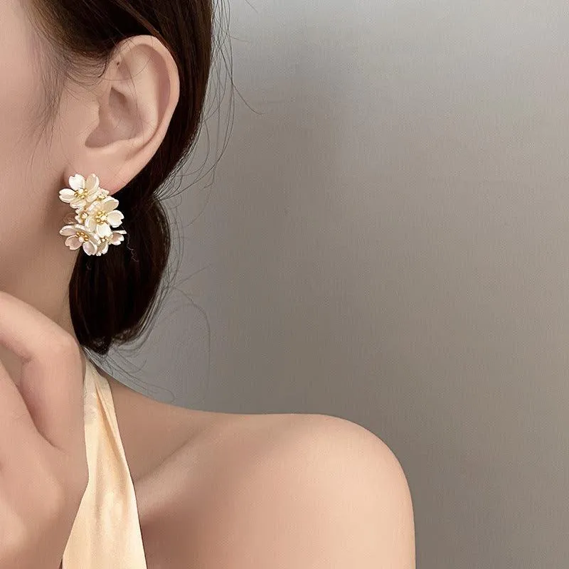 Unique Exaggerated Flower Earrings