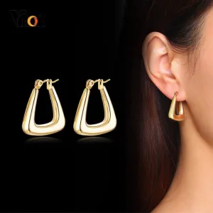 Unique Geometric Triangle Earring