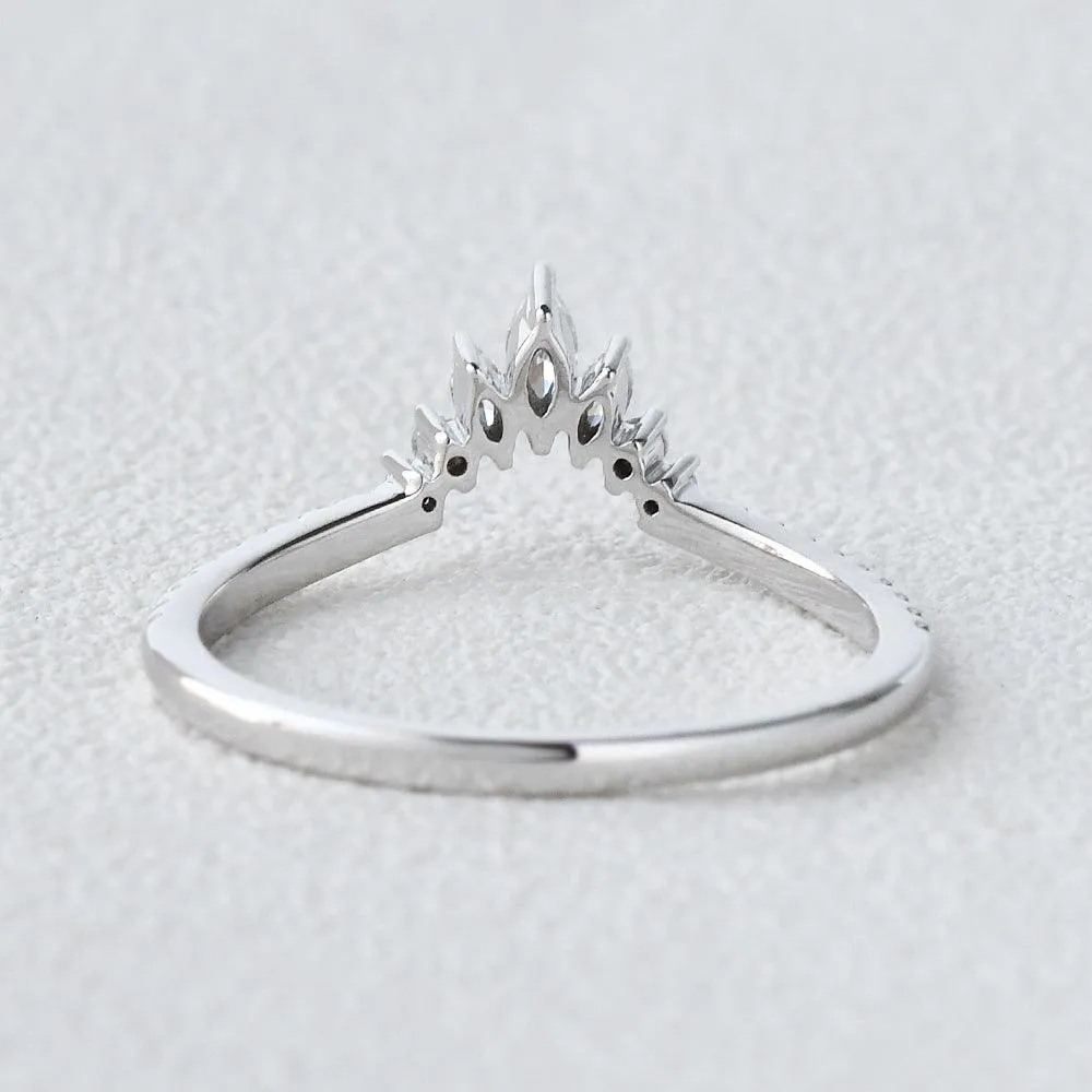 Vintage Inspired Marquise Stacking Band